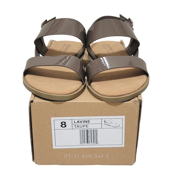 Journee Collection Women Lavine Slingback Sandals Size US 8M Taupe Grey - Picture 2 of 6